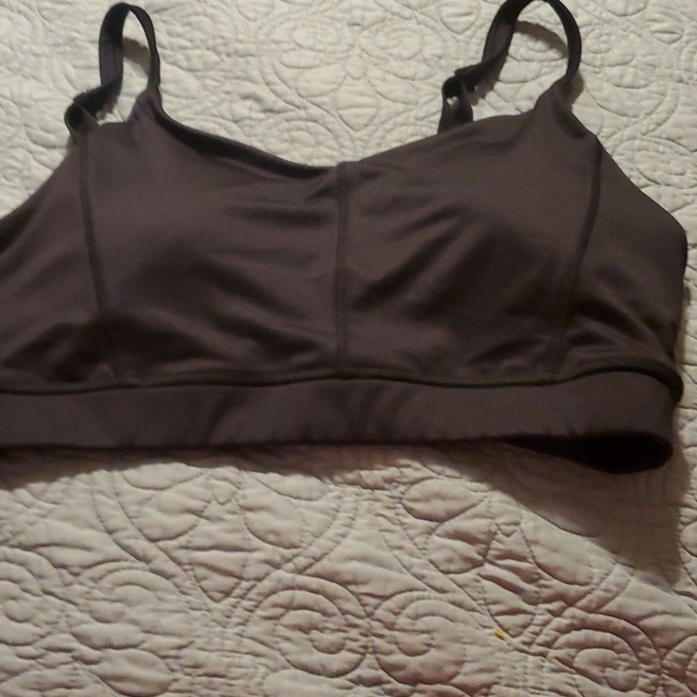 Athletic works black sports bra size large